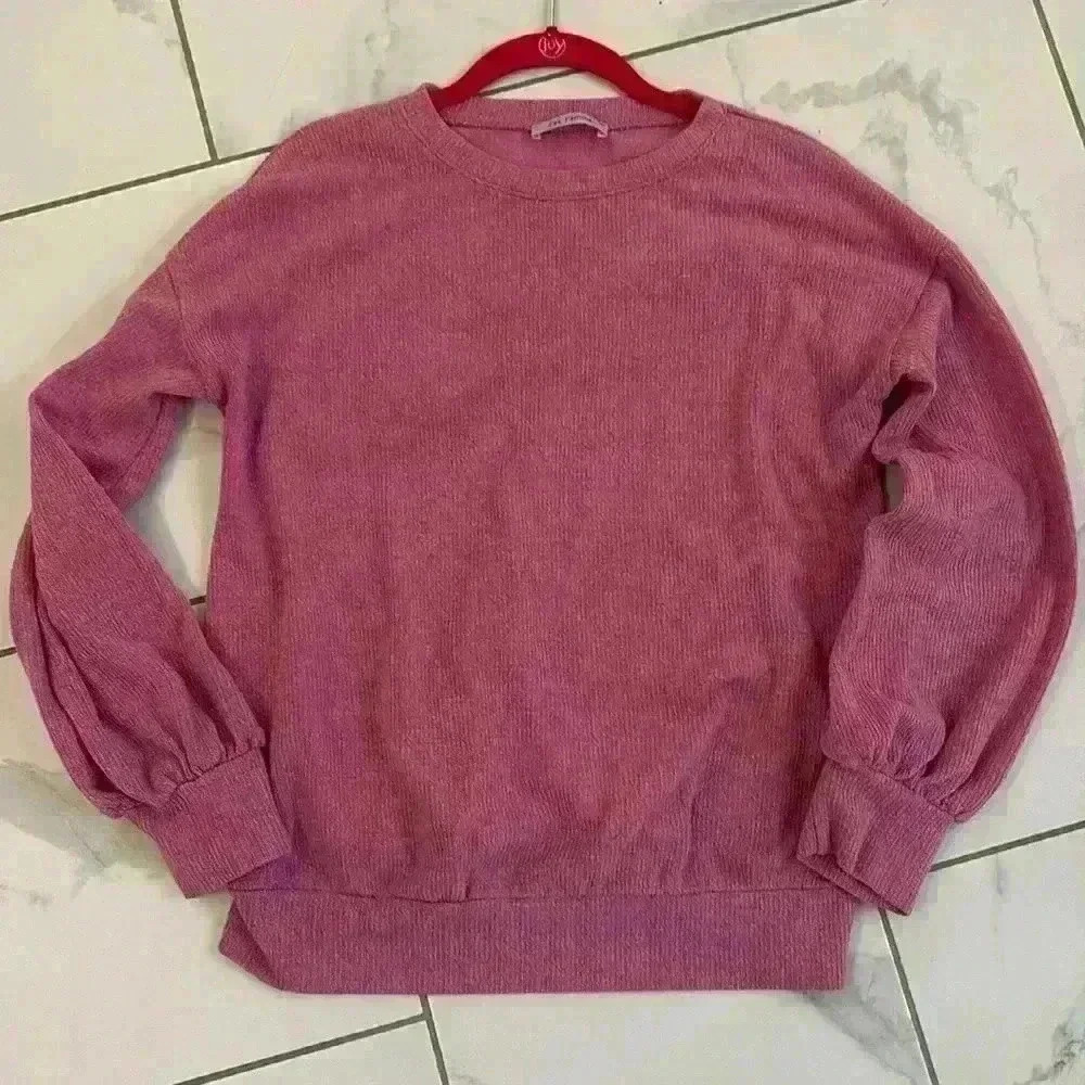 Pink pullover sweater